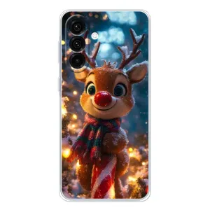 Яскравий чохол для Samsung Galaxy A36 5G з Зимові Оленята (Олень з шарфом)