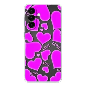 Чехлы для любимой на Galaxy A36 5G (VPrint) (Pink hearts)