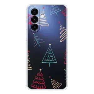 Зимні Чохли для Galaxy A36 5G - прозорий фон (Різдвяні ялинки)