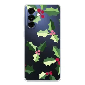 Зимні Чохли для Galaxy A36 5G - прозорий фон (Різдвяний фон)