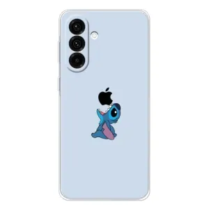 Чехол с принтом Стич на Samsung Galaxy A36 5G (Stitch apple)