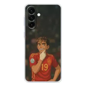 Чехол с футболистом Ламин Ямаль Samsung Galaxy A36 5G (Ямаль аниме)