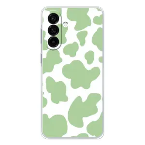 Чохол з принтом корови на Galaxy A36 5G (Зелений принт)