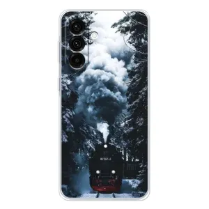Новорічні, Святкові Чохли для Samsung Galaxy A36 5G - 2024 год (Зимовий потяг)