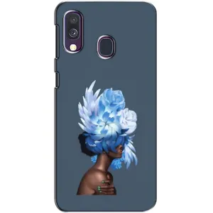 Чехлы (ART) Цветы на Samsung Galaxy A40 2019 (A405F) (VPrint) (Цветы на голове)