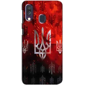 Украинские Чехлы для Samsung Galaxy A40 2019 (A405F) с картинкой УПА (AlphaPrint) (ГЕРБ УПА)