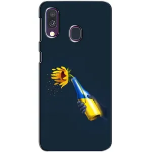Чехол для Патриота Украины Samsung Galaxy A40 2019 (A405F) - (AlphaPrint) (Коктейль молотова)