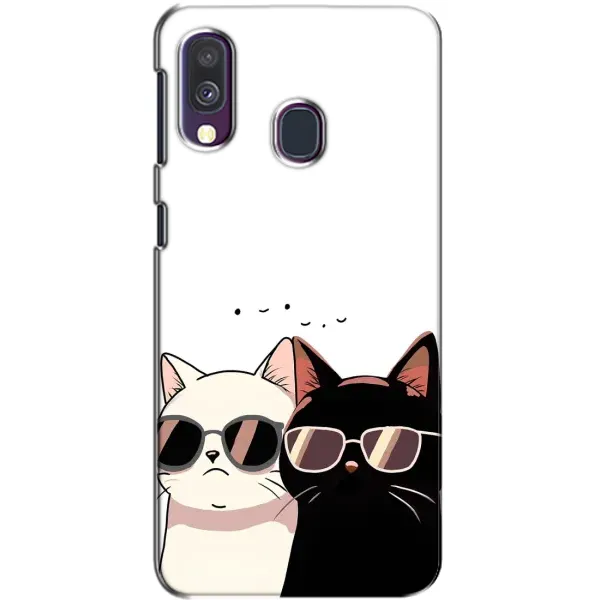 Чехол с принтом «Коты в очках» для Samsung Galaxy A40 2019 (A405F)