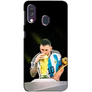 Чехлы для Samsung Galaxy A40 2019 (A405F) (Leo чемпион) (AlphaPrint) (Кубок Месси)