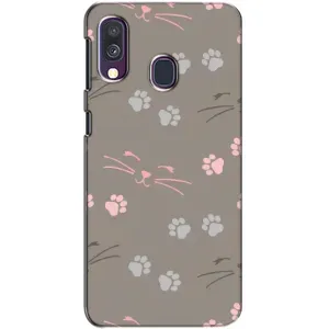 Чехол с рисунком кот на Samsung Galaxy A40 2019 (A405F) (Лапы и усы)