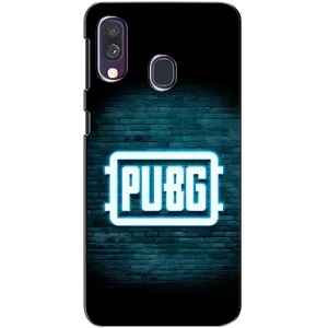 Чехол PUBG для Самсунг А40 (2019) (AlphaPrint) (Лого PUBG)