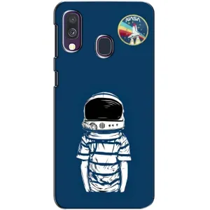 Чохол NASA для Samsung Galaxy A40 2019 (A405F) (AlphaPrint) (Хлопчик в шоломі)
