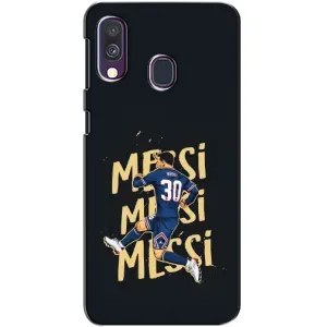 Чехлы для Samsung Galaxy A40 2019 (A405F) (Leo чемпион) (AlphaPrint) (Messi ПСЖ)