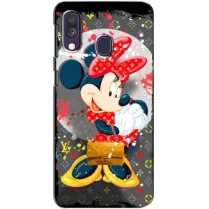 Чехол Disney Mouse Samsung Galaxy A40 2019 (A405F) (PREMIUMPrint) (Minni с бантиком)