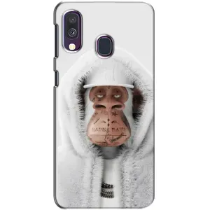 Чехлы с Обезьянами NFT для Samsung Galaxy A40 2019 (A405F) (AlphaPrint) (обезьяна NFT в тату)
