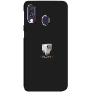 Чехол Майнкрафт на Samsung Galaxy A40 2019 (A405F) (AlphaPrint) Minecraft (Овечка Майнкрафт)