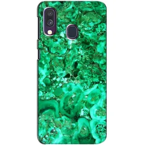 Мраморний чехол на Samsung Galaxy A40 2019 (A405F) (VPrint) (Салатовий Мрамор)