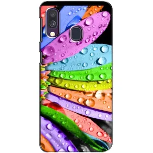Чехлы (ART) Цветы на Samsung Galaxy A40 2019 (A405F) (VPrint) (Семицветик)