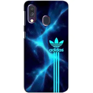 Чохли Адидас для Samsung Galaxy A40 2019 (A405F) (AlphaPrint) (Синій Адідас)