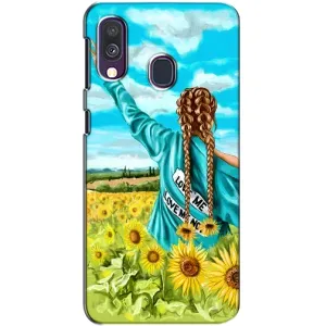 Чехол для Патриота Украины Samsung Galaxy A40 2019 (A405F) - (AlphaPrint) (Украиночка)