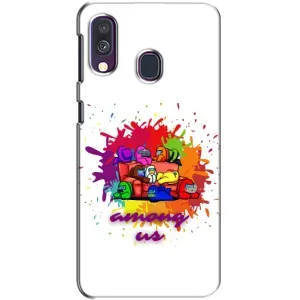 Чехол Амонг Ас для Samsung Galaxy A40 2019 (A405F) (AlphaPrint) (Яркий АмонгАс)