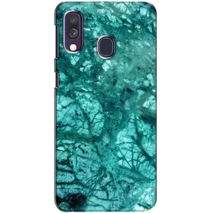 Мраморний чехол на Samsung Galaxy A40 2019 (A405F) (VPrint) (Зелений мрамор)