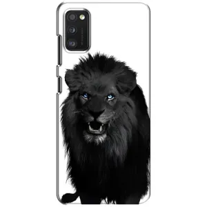 Чохли з картинкою животних Samsung Galaxy A41 (A415) (Чорний ЛЕВ)