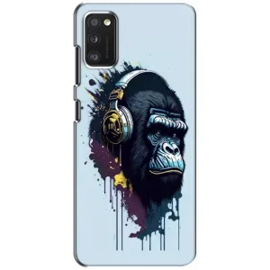Чохол з Мавпами Samsung Galaxy A41 (A415) - (AlphaPrint) (Горила в навушниках)