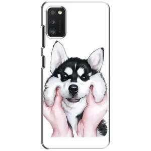 Чохол з Хаскі Samsung Galaxy A41 (A415) - (AlphaPrint) (Хаскі улибака)