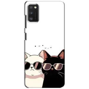 Чохол з малюнком кіт на Samsung Galaxy A41 (A415) (Коти в окулярах)
