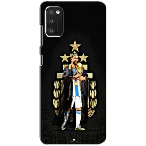 Чехлы для Samsung Galaxy A41 (A415) (Leo чемпион) (AlphaPrint) (Месси Король)