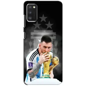 Чехлы для Samsung Galaxy A41 (A415) (Leo чемпион) (AlphaPrint) (Месси Чемпион)