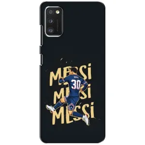 Чехлы для Samsung Galaxy A41 (A415) (Leo чемпион) (AlphaPrint) (Messi ПСЖ)