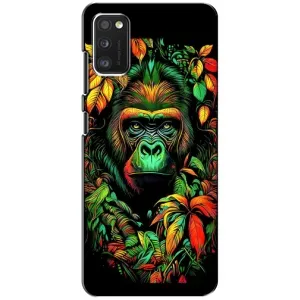 Чохол з Мавпами Samsung Galaxy A41 (A415) - (AlphaPrint) (Мавпа в квітах)