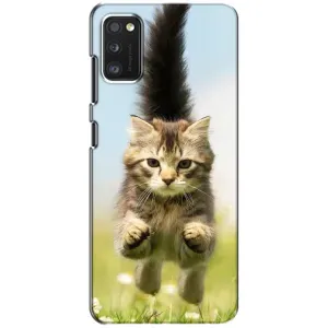 Чохли з Котиками для Samsung Galaxy A41 (A415) (VPrint) (Прижок кота)