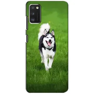 Чохол з Хаскі Samsung Galaxy A41 (A415) - (AlphaPrint) (Радісний Хаскі)