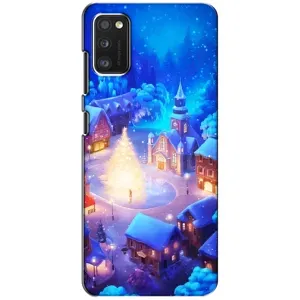 Рождественские Чехлы для Samsung Galaxy A41 (A415) (VPrint) (Рождественский город)