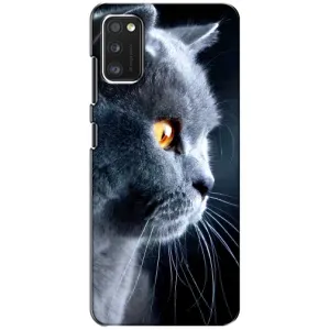 Чохли з Котиками для Samsung Galaxy A41 (A415) (VPrint) (Сірий Кіт)