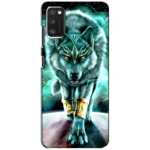 Захисні чохли для Самсунг Галаксі A41 (A415) (AlphaPrint) (ХІТ продаж) ВОВК (Яскравий вовк)