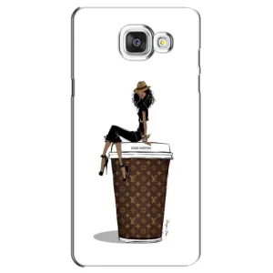 Чехлы Луи Витон для Samsung Galaxy A5 2016 / A5100 / A510F (AlphaPrint - LOUIS VUITTON) (кофе LOUIS VUITTON)