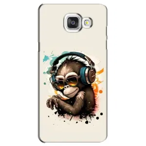 Чохол з Мавпами Samsung Galaxy A5 2016 / A5100 / A510F - (AlphaPrint) (Макака в навушниках)