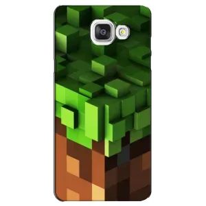Чехол Майнкрафт на Samsung Galaxy A5 2016 / A5100 / A510F (AlphaPrint) Minecraft (текстура Майнкрафт)