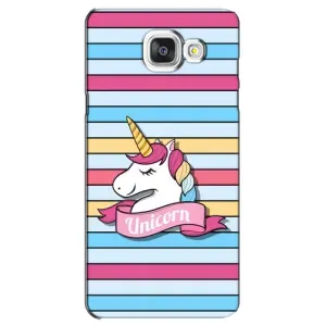 Чехол для Самсунг А5 2016, А5100, А510Ф - (Единорожки - Новинки) (AlphaPrint) (Unicorn)