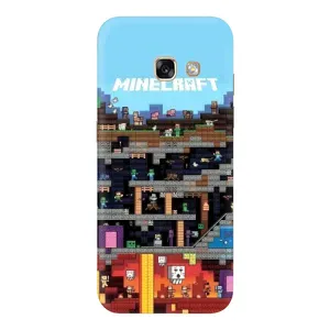 Чохол Майнкрафт на Samsung Galaxy A5 2017 / A520 / A520F (AlphaPrint) Minecraft (фон Minecraft)