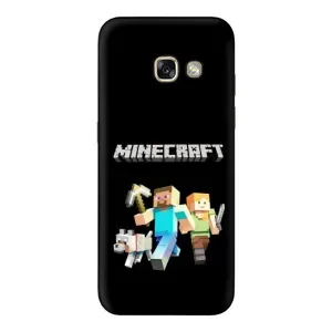 Чохол Майнкрафт на Samsung Galaxy A5 2017 / A520 / A520F (AlphaPrint) Minecraft (герої Minecraft)
