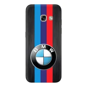 Чехол для Самсунг А5 2017 - с принтом БМВ (AlphaPrint) (Лого BMW)