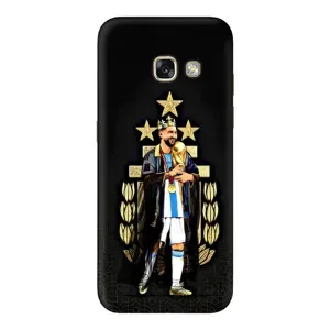 Чехлы для Samsung Galaxy A5 2017 / A520 / A520F (Leo чемпион) (AlphaPrint) (Месси Король)