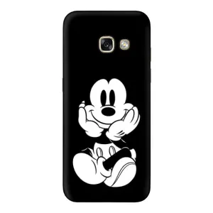 Эксклюзивный чехол для Samsung Galaxy A5 2017 / A520 / A520F (AlphaPrint - Мультяшные) (Микки на черном)