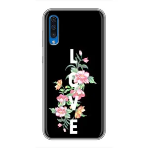 Чехлы для любимой на Самсунг Галаксі А50 2019 (А505Ф) (VPrint) (Квіти LOVE)