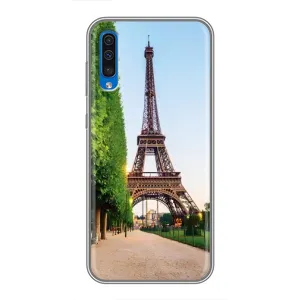 Чохол Ейфелева Вежа Samsung Galaxy A50 2019 (A505F) - (AlphaPrint) (Дорога до Парижу)